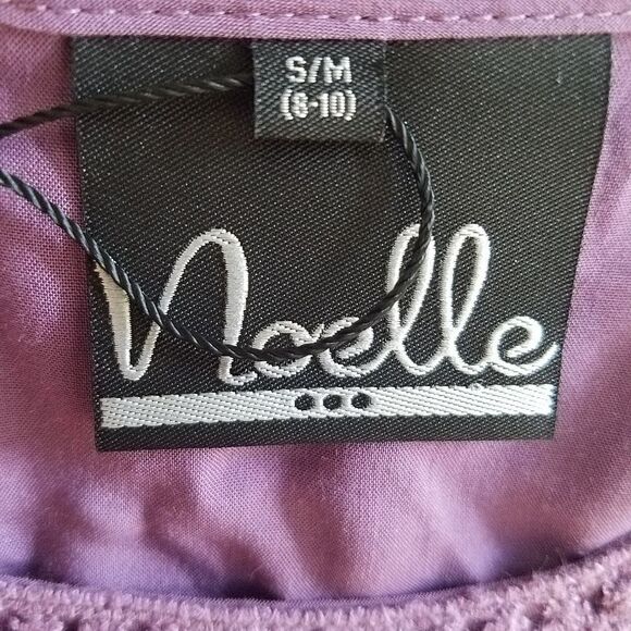 NWT Noelle S/M lavender blouse. Lace embellishments on the front - Picture 4 of 4